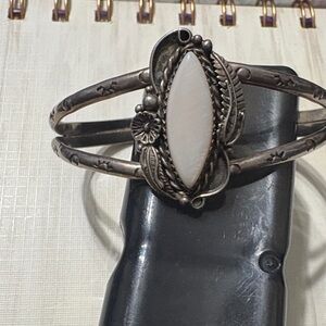 Elegant Silver and White Women's Bracelet